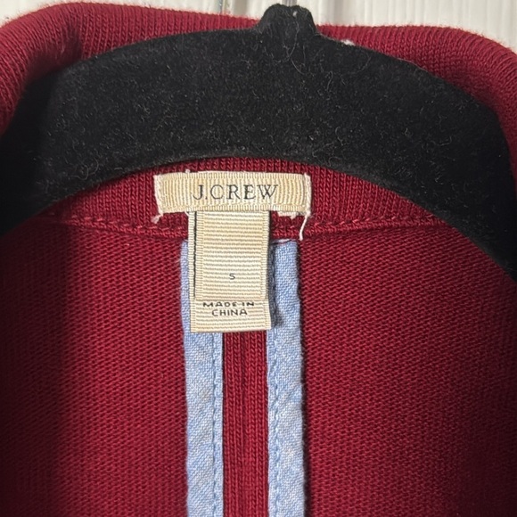 J Crew burgundy Blazer Tailored Suit Jacket with gold button size small - Picture 2 of 4